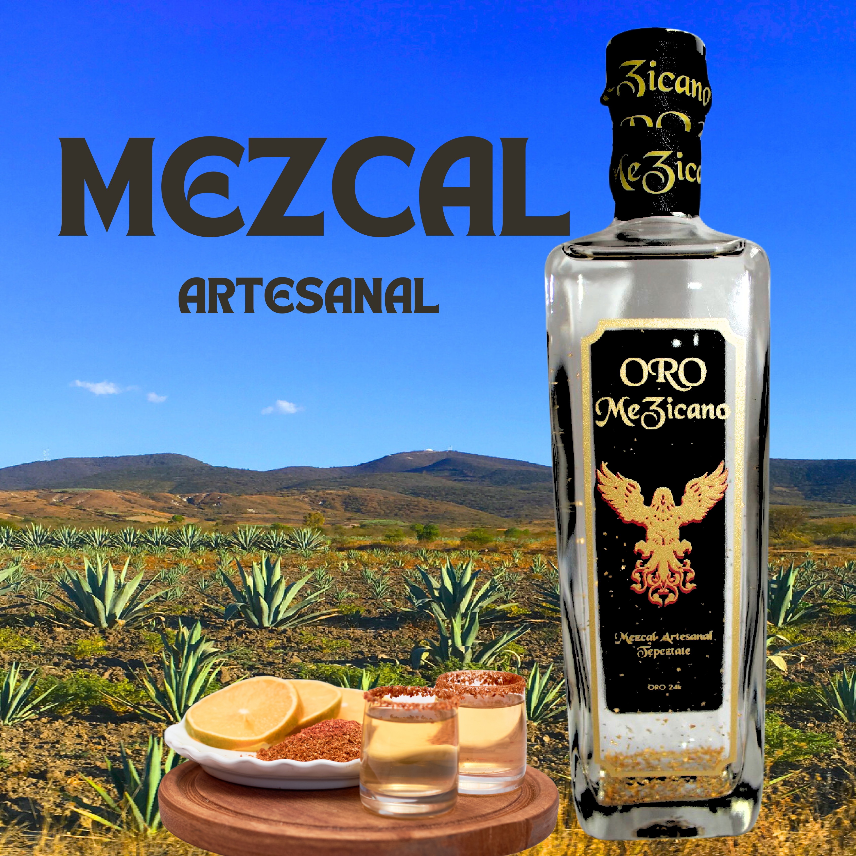 Botella de Mezcal Añejo